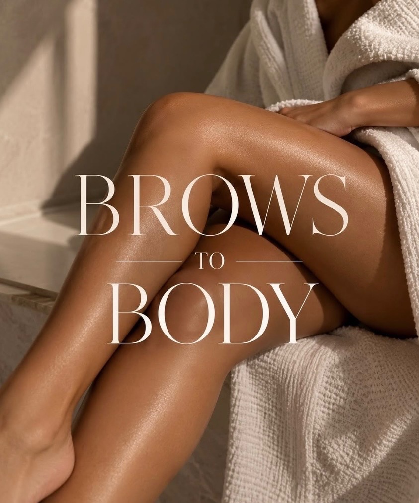 Brows to Body — smooth legs after professional body waxing at Lash & Brow Boutique